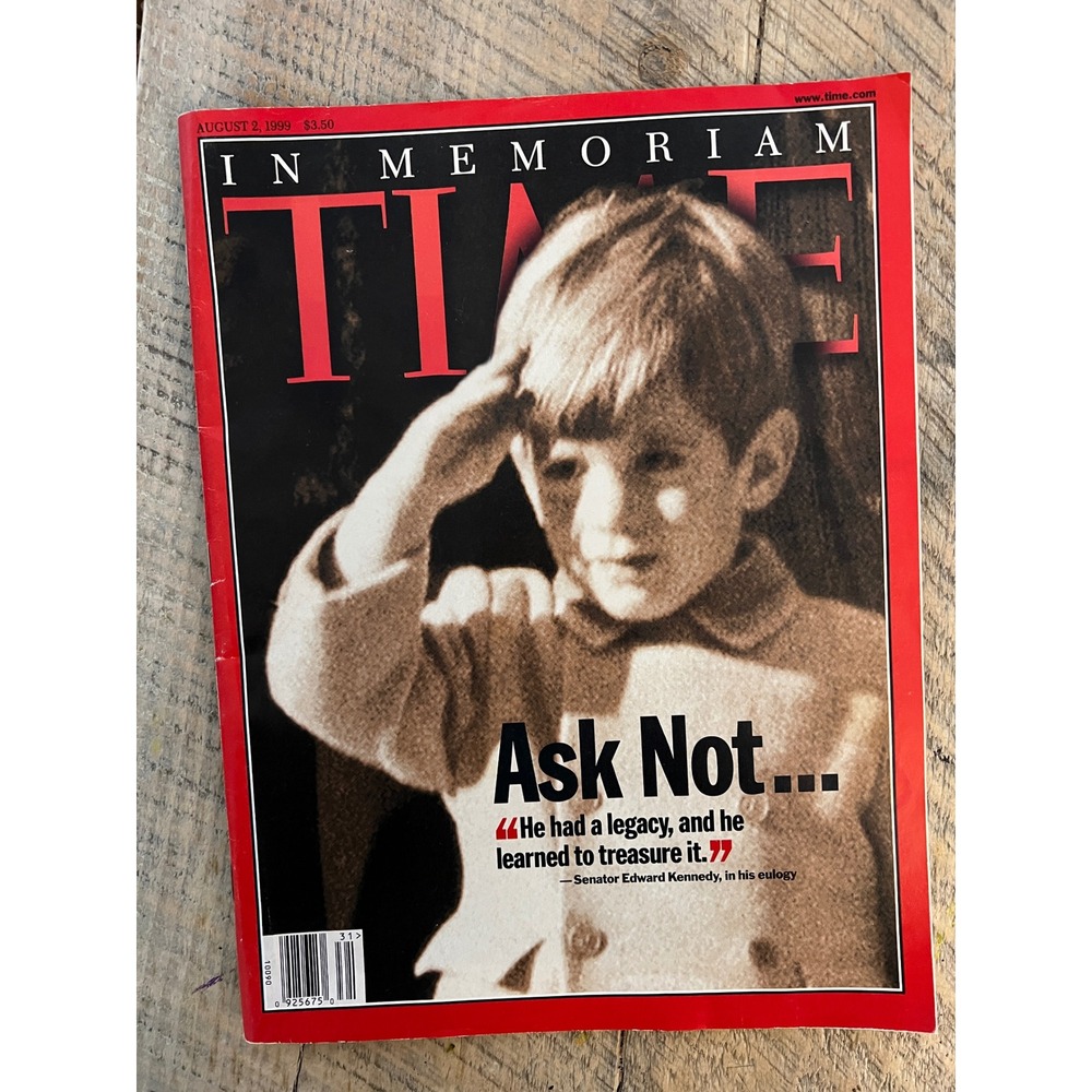 Time Magazine August 2 1999‎ JFK Jr In Memoriam Vintage Good Condition News